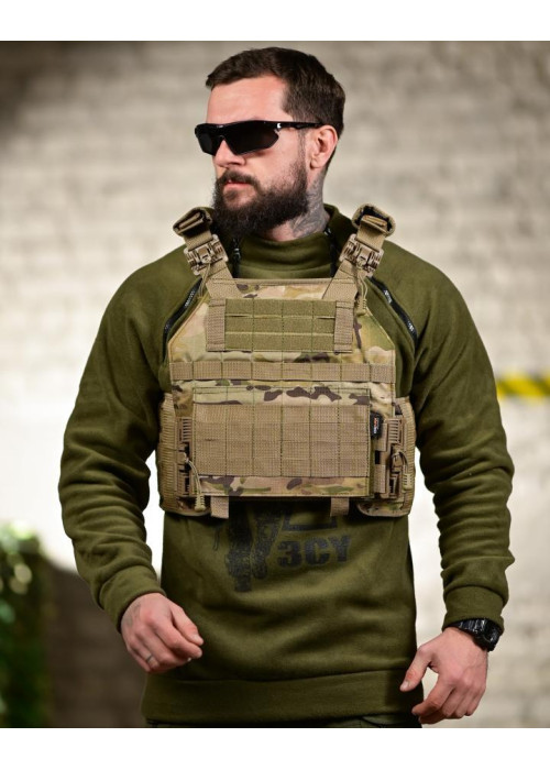 Плитоноска Plate Carrier 4 точки скидання мультикам