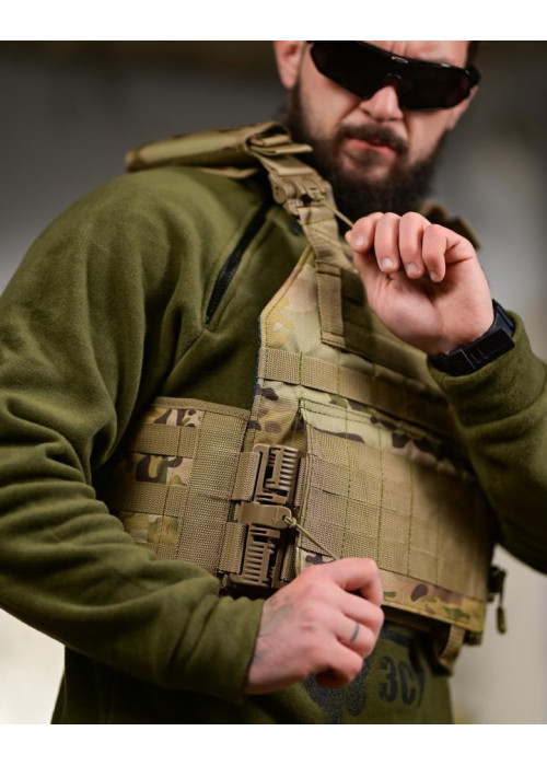 Плитоноска Plate Carrier 4 точки скидання мультикам