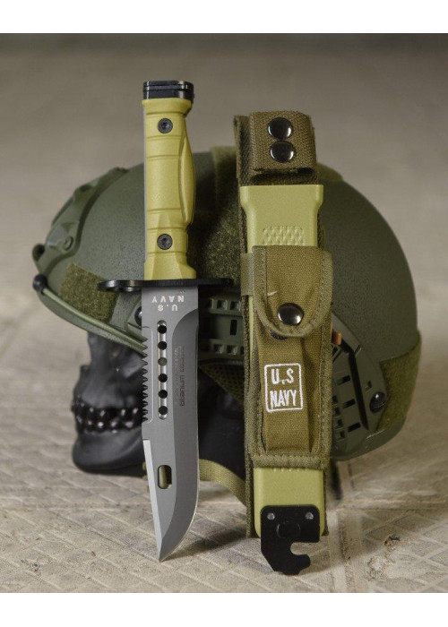Ніж із чохлом US Navy oliva