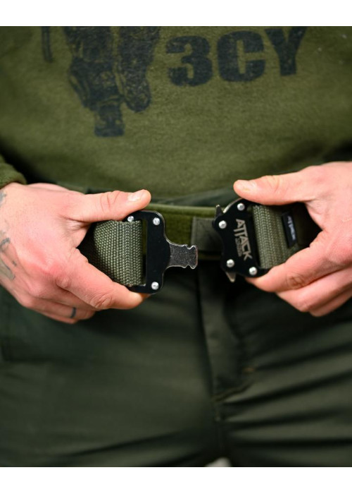 Тактичний ремінь Ranger Belt Attack Oliva
