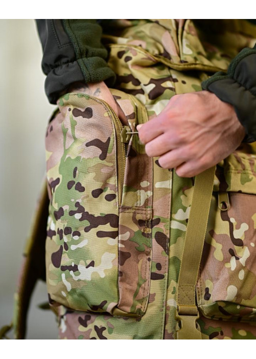 Рюкзак Тактичний, Армійський, каркасний, , об'єм 80 л., мультикам