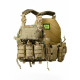 Тактична плитоноска 7.62 Multicam з 4 точками швидкого скидання — Cordura 1000D, комплект з підсумками