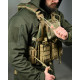 Тактична плитоноска 7.62 Multicam з 4 точками швидкого скидання — Cordura 1000D, комплект з підсумками