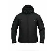 Демісезонна тактична куртка Soft Shell Silver Knight Windstoper чорна ОР1232