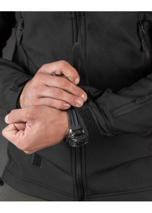Демісезонна тактична куртка Soft Shell Silver Knight Windstoper чорна ОР1232