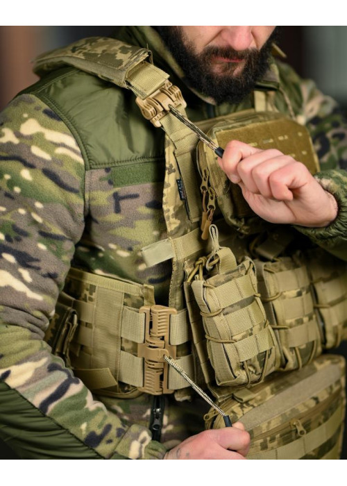 Плитоноска 4 точки скидання  7.62 pixel ВТ5333