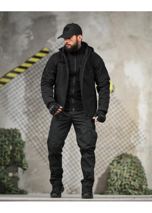 Тактичний костюм 5в1 STABITEX чорний ТР6725