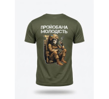 Тактична футболка SELION Молодість олива 