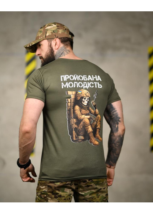Тактична футболка SELION Молодість олива