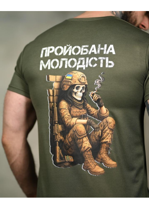 Тактична футболка SELION Молодість олива