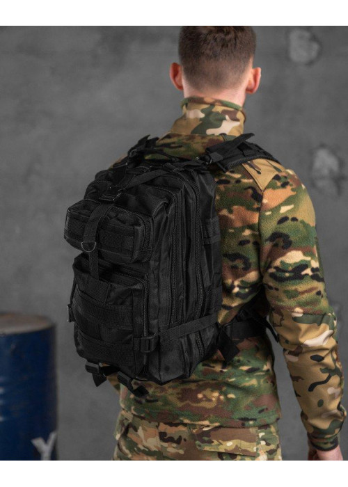 Рюкзак тактичний 38л Black 10-0!