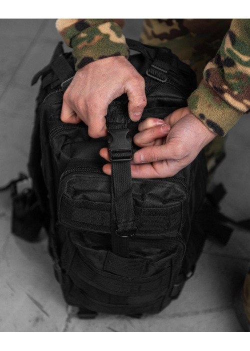 Рюкзак тактичний 38л Black 10-0!
