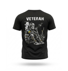 Тактична футболка SELION Veteran чорна 
