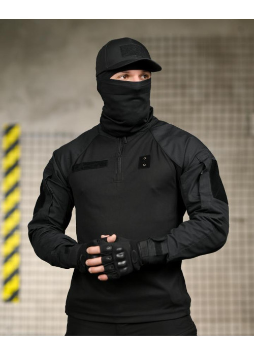 Літній тактичний костюм чорний 6в1 black