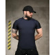 Тактична футболка (Compression Fit) синя ТР6914