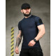 Тактична футболка (Compression Fit) синя ТР6914