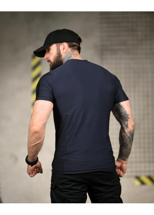 Тактична футболка (Compression Fit) синя ТР6914