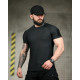 Тактична футболка (Compression Fit) чорна ТР6915
