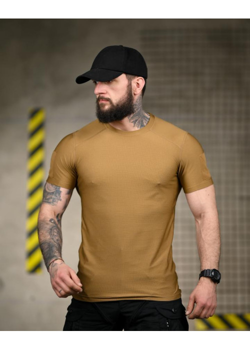 Тактична футболка Compression Fit койот