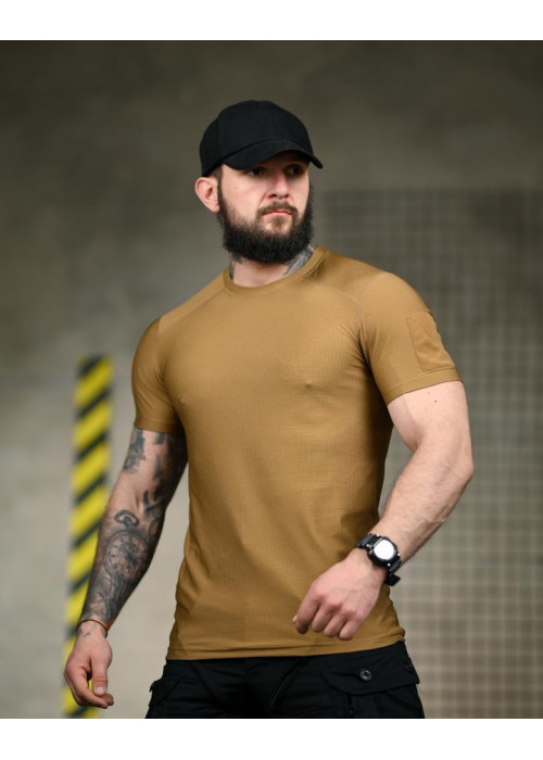 Тактична футболка Compression Fit койот
