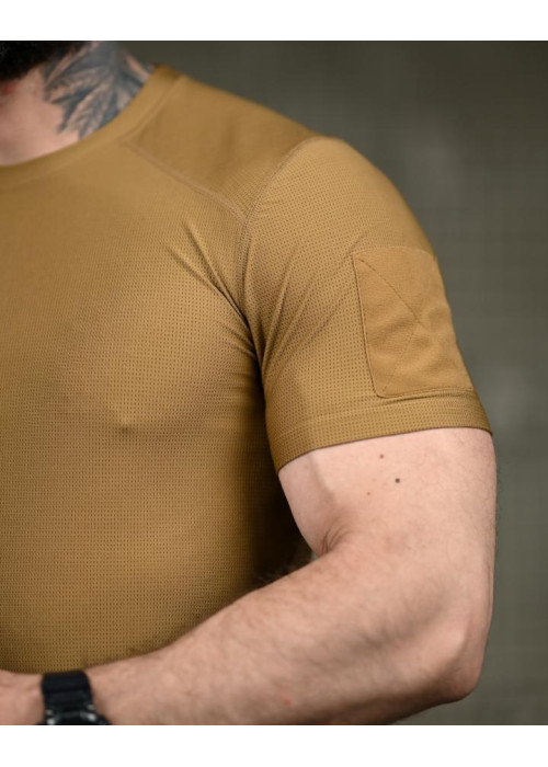 Тактична футболка Compression Fit койот
