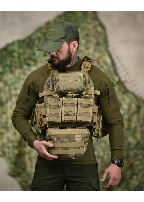 Плитоноска 7.62 з рюкзаком Multicam ТР6021
