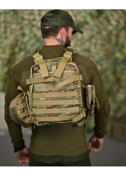 Плитоноска 7.62 з рюкзаком Multicam ТР6021