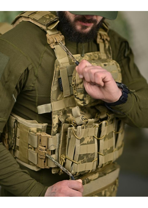 Плитоноска 7.62 з рюкзаком піксельТР6022
