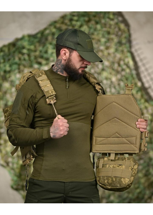 Плитоноска 7.62 з рюкзаком піксельТР6022