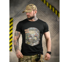 Тактична футболка BORN OF WAR ПТСР клаб black