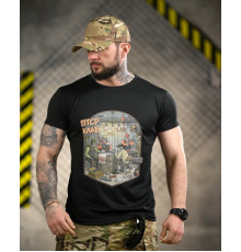 Тактична футболка BORN OF WAR ПТСР клаб black 