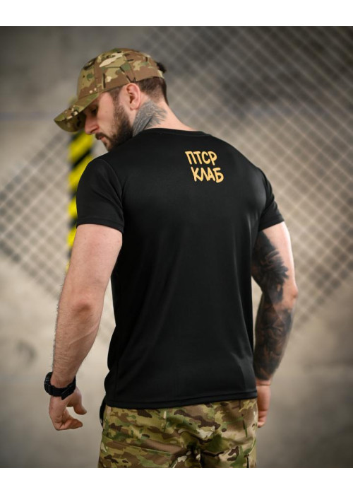 Тактична футболка BORN OF WAR ПТСР клаб black