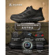 Tactical sneakers with auto-lacing, black