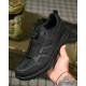 Tactical sneakers with auto-lacing, black