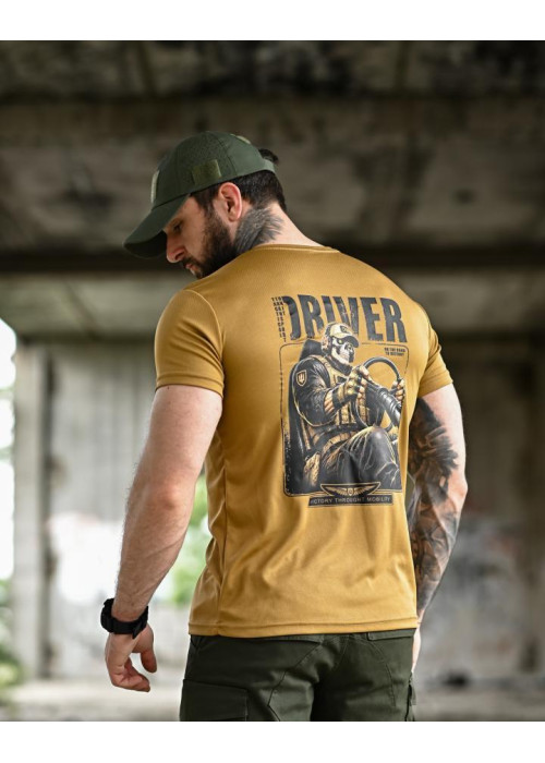 Тактична футболка SELION водій coyot 