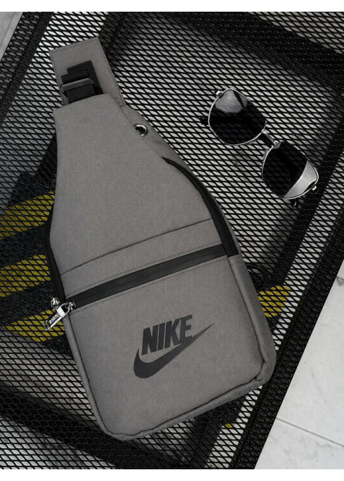 Сумка через плече слинг NK grey РГ6173