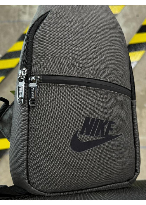 Сумка через плече слинг NK grey РГ6173