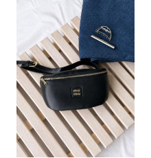 Жіноча бананка Miu miu black ВТ4676