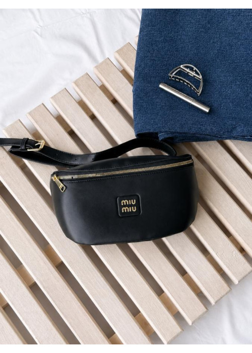 Жіноча бананка Miu miu black ВТ4676