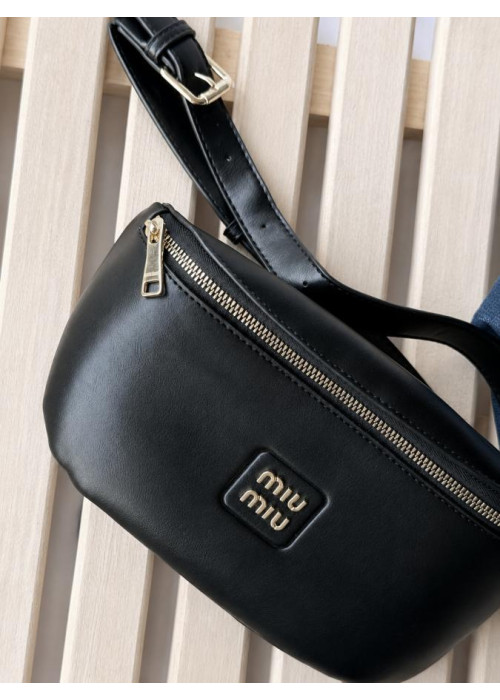 Жіноча бананка Miu miu black ВТ4676