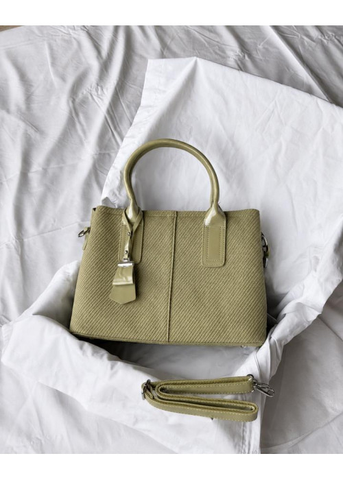 Жиноча сумка кожана Women's bag green