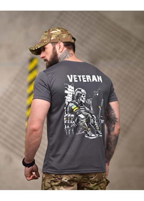 Тактична футболка SELION Veteran серая
