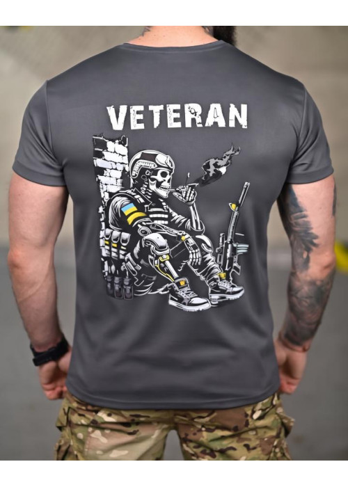 Тактична футболка SELION Veteran серая