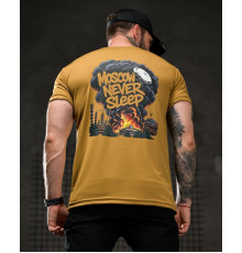 Тактична футболка SELION Never sleep coyot 