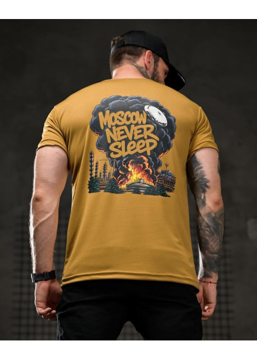 Тактична футболка SELION Never sleep coyot 