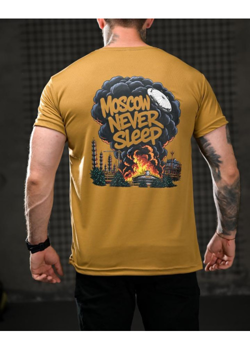 Тактична футболка SELION Never sleep coyot 