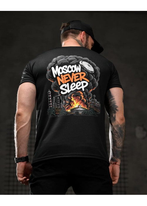 Тактична футболка SELION Never sleep black 