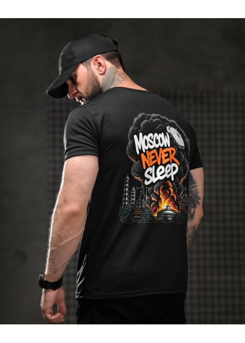 Тактична футболка SELION Never sleep black 