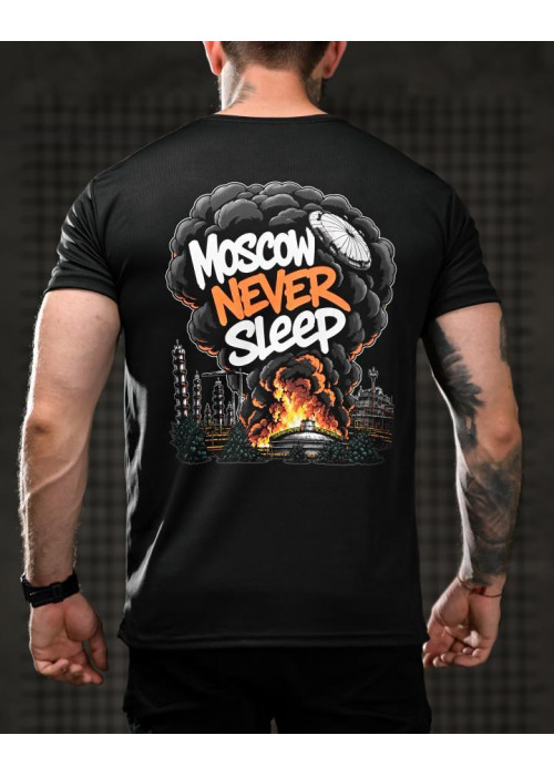 Тактична футболка SELION Never sleep black 