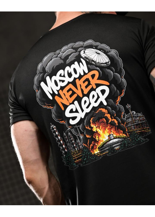 Тактична футболка SELION Never sleep black 
